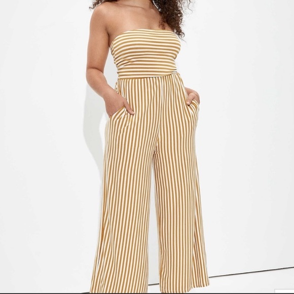 American eagle tie back jumpsuit 💛 - Picture 2 of 9